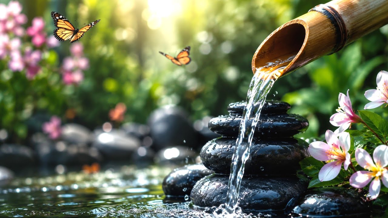 Relaxing Calming Music with Water Flow🌿Spa Music for Deep Sleep, Stress Relief & Peaceful Relaxation
