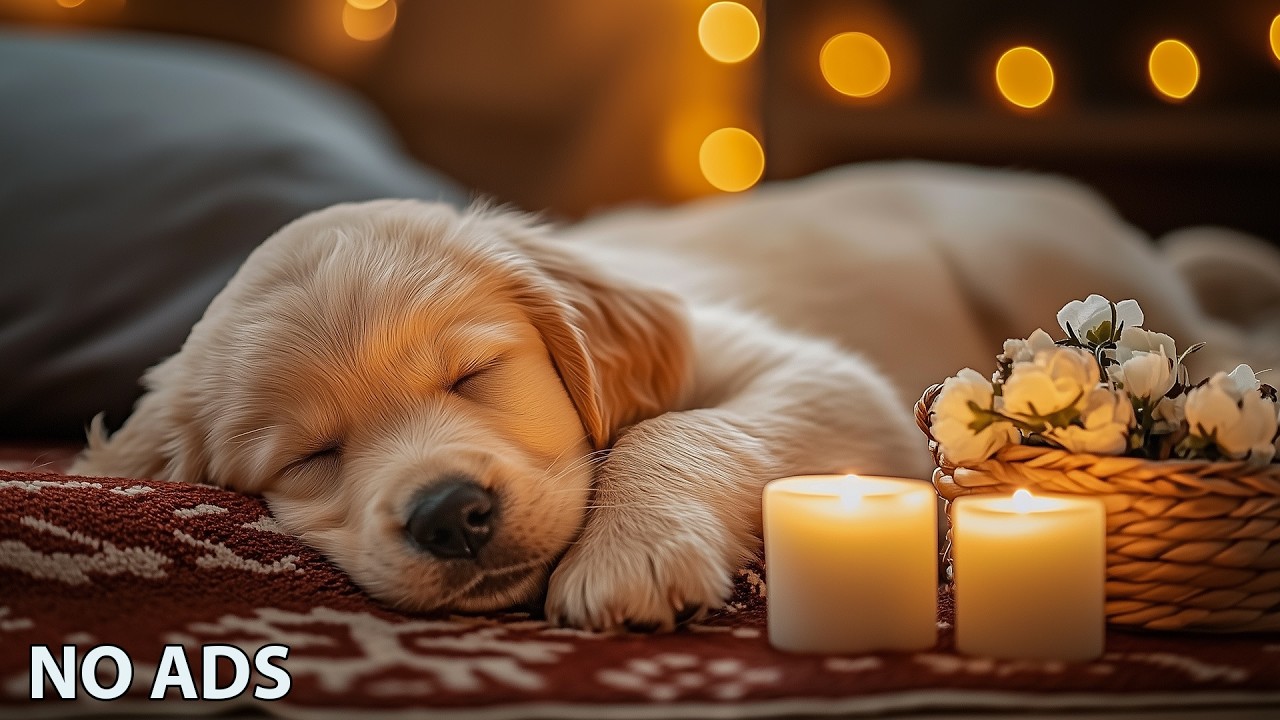 12 Hours Calming Dog Music 🎵 Healing Music for Dogs – Deep Sleep Dog Music 🐶 No Ads