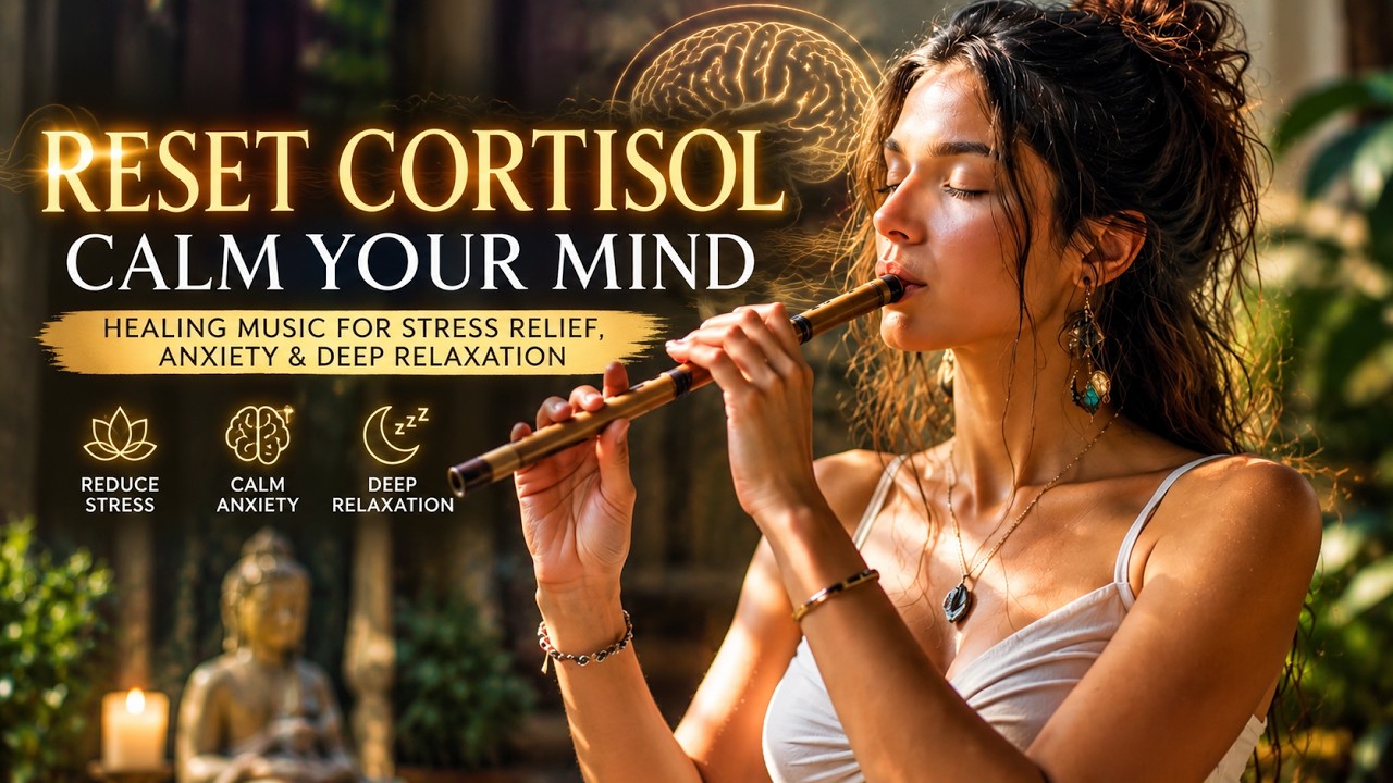 RESET CORTISOL & CALM YOUR MIND 🌿 | Healing Music for Stress Relief, Anxiety & Deep Relaxation
