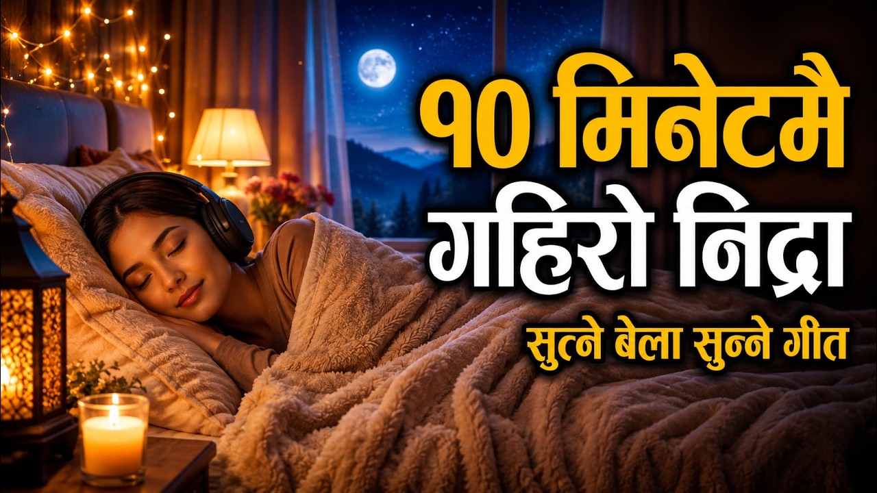 🌙 10 मिनेटमै गहिरो निद्रा | Nepali Sleep Music for Deep Sleep, Relaxation, Stress Relief, 432Hz