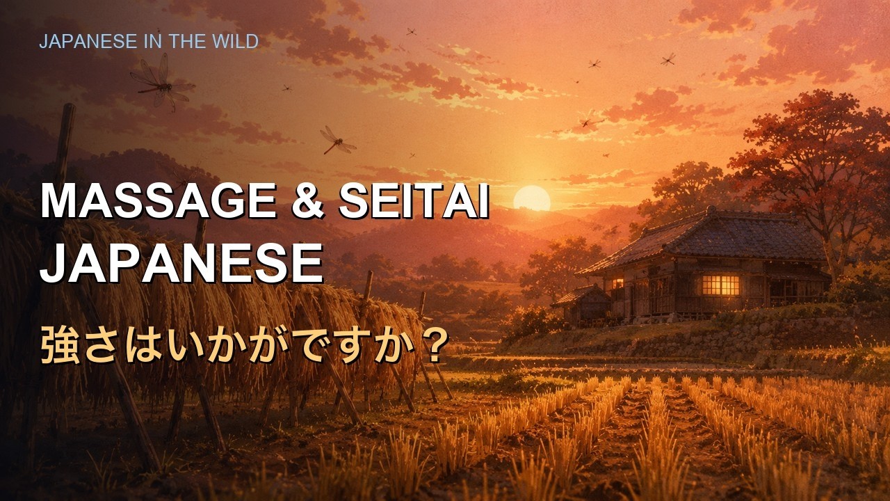 Massage & Seitai Japanese 💆 20 Phrases for Pressure, Pain and 痛気持ちいい