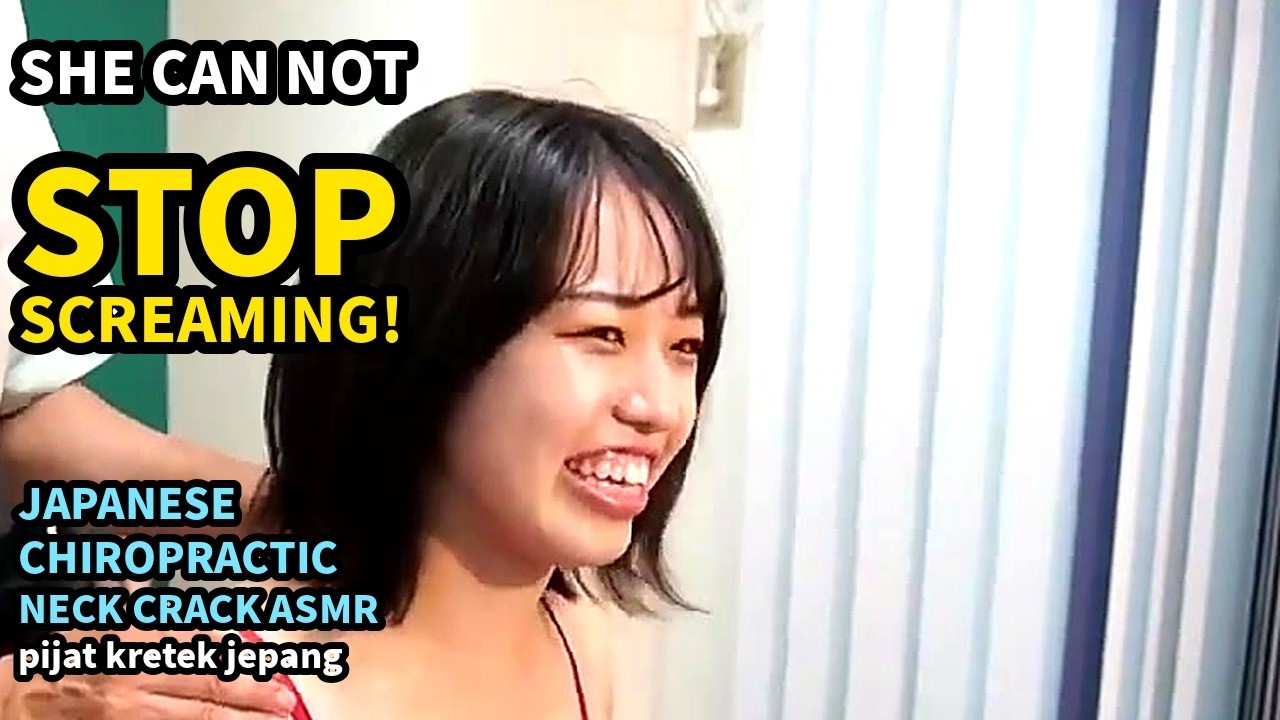 She Can Not Stop Screaming! Real Neck & Back Crack ASMR|Japanese Chiropractic Seitai【KASUMI】