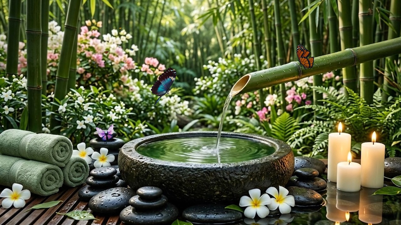 Relaxing Healing Music + Water Sounds 🌿 Anxiety Relief & Depression, Deep Sleep & Nature Sounds