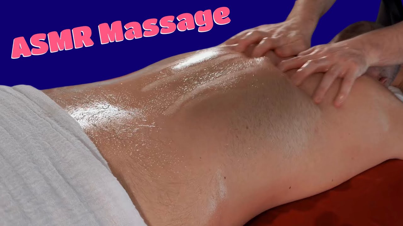 Relaxing Back, Chest, and Abs Oil Massage | Calm ASMR