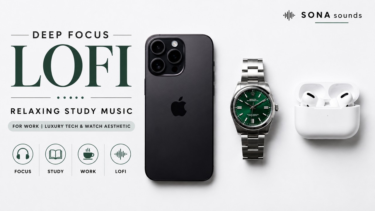 Deep Focus Lofi 📱 Relaxing Study Music for Work | Luxury Tech & Watch Aesthetic