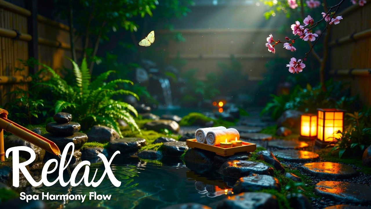 Zen Spa Music – Moonlit Bamboo Calm: Delicate Piano & Misty Flow