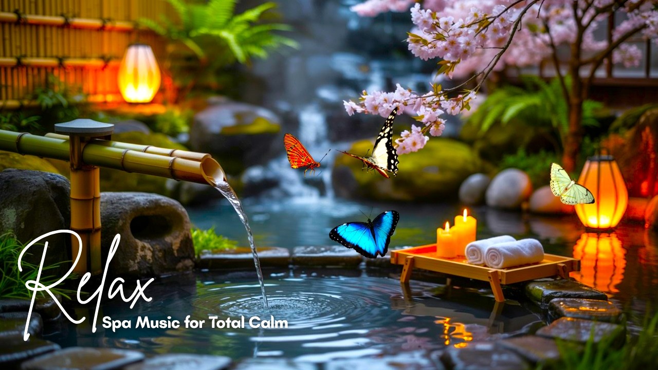 Zen Spa Music – Cherry Blossom Flow: Soft Piano & Trickling Stream for Deep Meditation