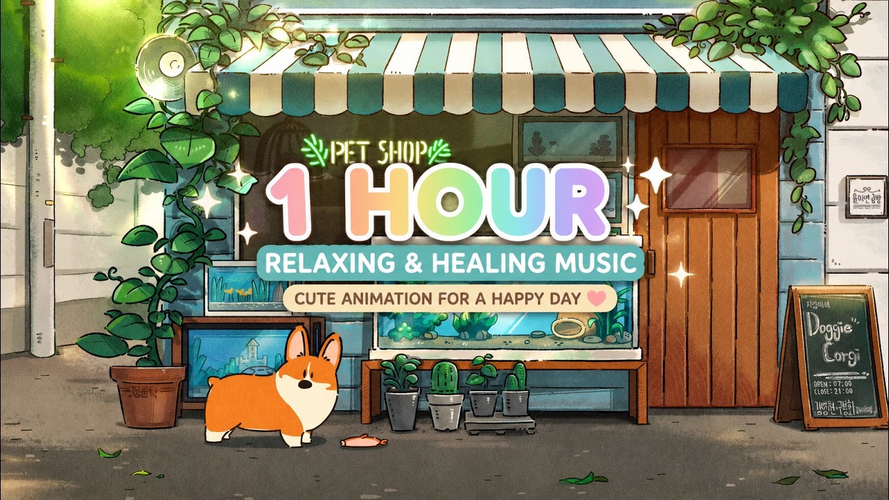 🌈 1 Hours of Relaxing & Healing Music | Cute Animation for a Happy Day 🥰✨｜1 小时轻松治愈音乐｜可爱动画陪伴你 #relax