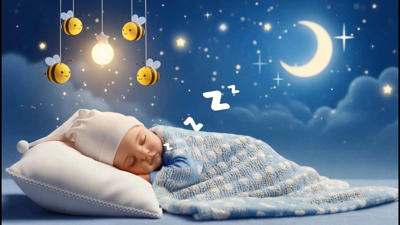 🌜🍼 Relaxing Baby Lullabies 🎵 Soft Sleep Music & White Noise for Calm Bedtime and Sweet Dreams 💕