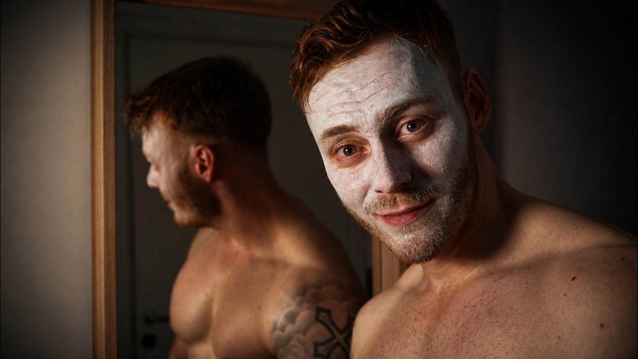 Self Care in the Mirror | Skin Care, Face Mask & Massage ~ ASMR