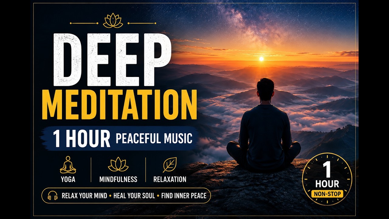 Deep Meditation Music for Yoga, Relaxation & Inner Peace | 1 Hour Calm Music