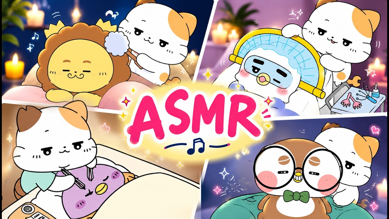 🔴 LIVE Spa ASMR 💆✨ Lash Salon, Neck Massage & Head Spa — Can You Stay Awake? | No Talking | 助眠按摩