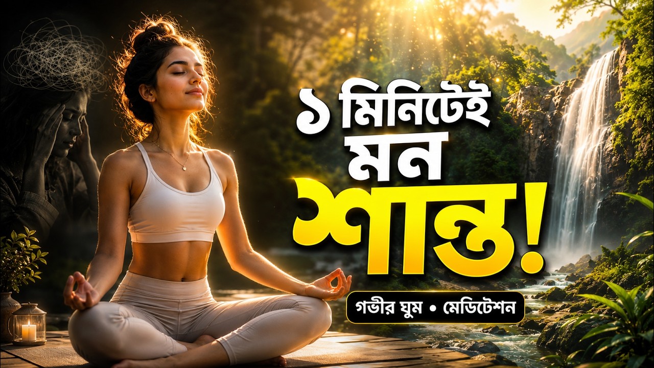 ১ মিনিটেই মন শান্ত হবে — Meditation & Yoga Music Live 24/7