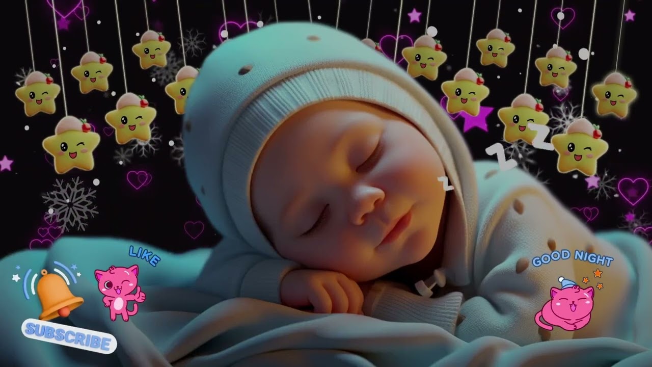 Mozart & Brahms Lullaby 🎶 Baby Sleep Music 🌜 Deep Calming Music to Help You Rest Without Worry ✨