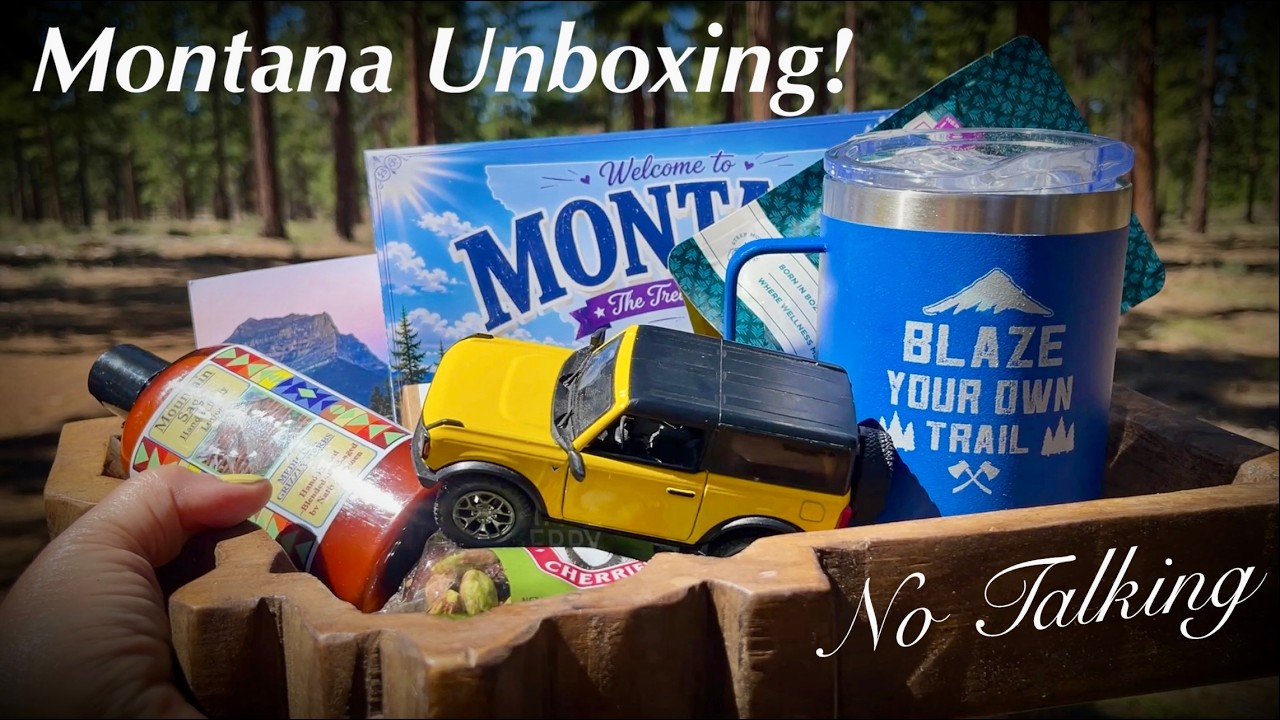 ASMR~Montana State Unboxing~Trash Collecting~Nature Sounds (No Talking Version)