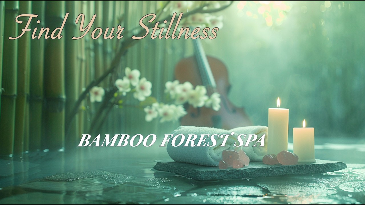 Bamboo Forest Spa Music | Cello & Piano | Deep Sleep & Relaxation | Candlelit Lounge