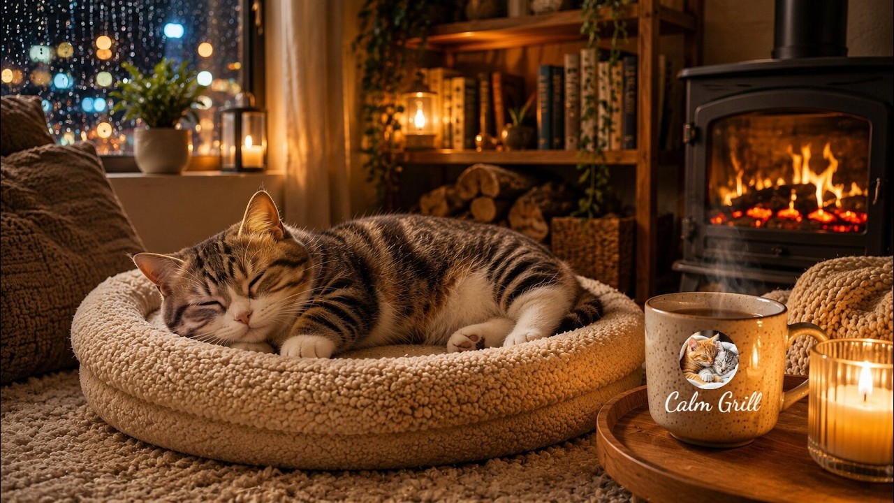 12 Hours Cat Relaxing Music 🍂 Cat TV – Soothing Music For Cats And Sleep Guitar Music For Cats