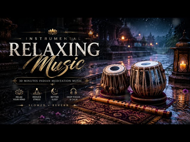Indian Meditation Music | Relaxing & Healing Music | Slow + Reverb | Deep Relaxation 🎧