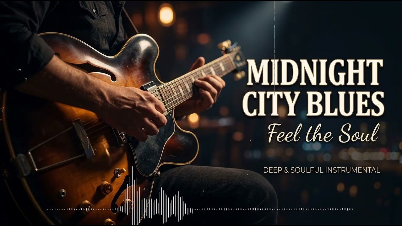 Slow Blues Guitar Lounge 🌙 Deep Emotional Late Night Relaxing Music – Heart Healing 1 Hour