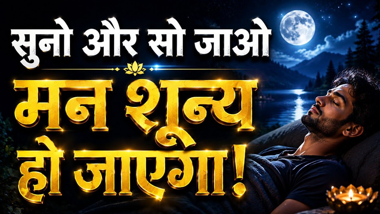 सुनो और सो जाओ | मन शून्य हो जाएगा 😴 Deep Sleep Meditation Hindi | अवचेतन मन पूरी रात काम करेगा