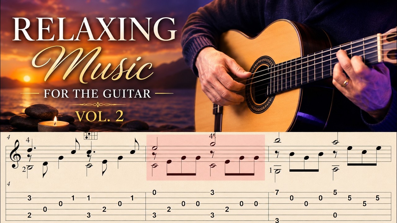 Relaxing Music for Guitar (Vol. 2) – with Sheet Music/TAB