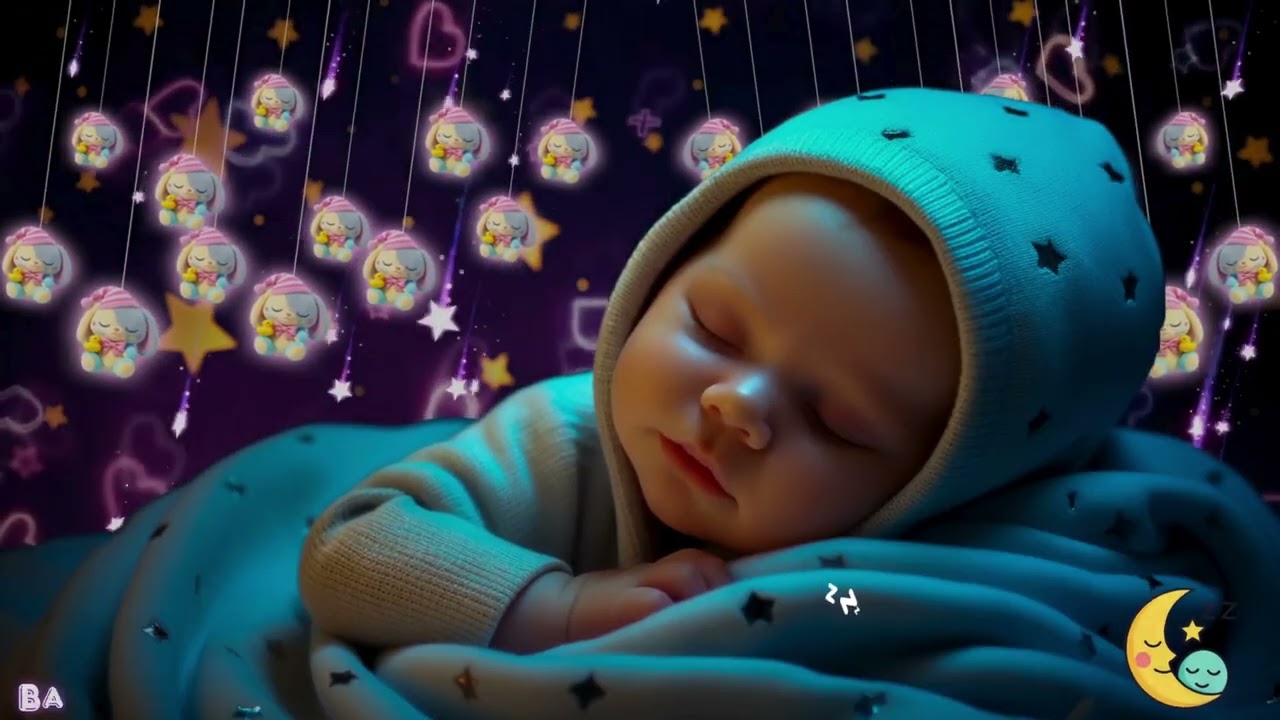 Baby Sleep Music 💕 Calm Your Baby in 3 Minutes 🎵 Mozart & Brahms Lullabies for Peaceful Sleep