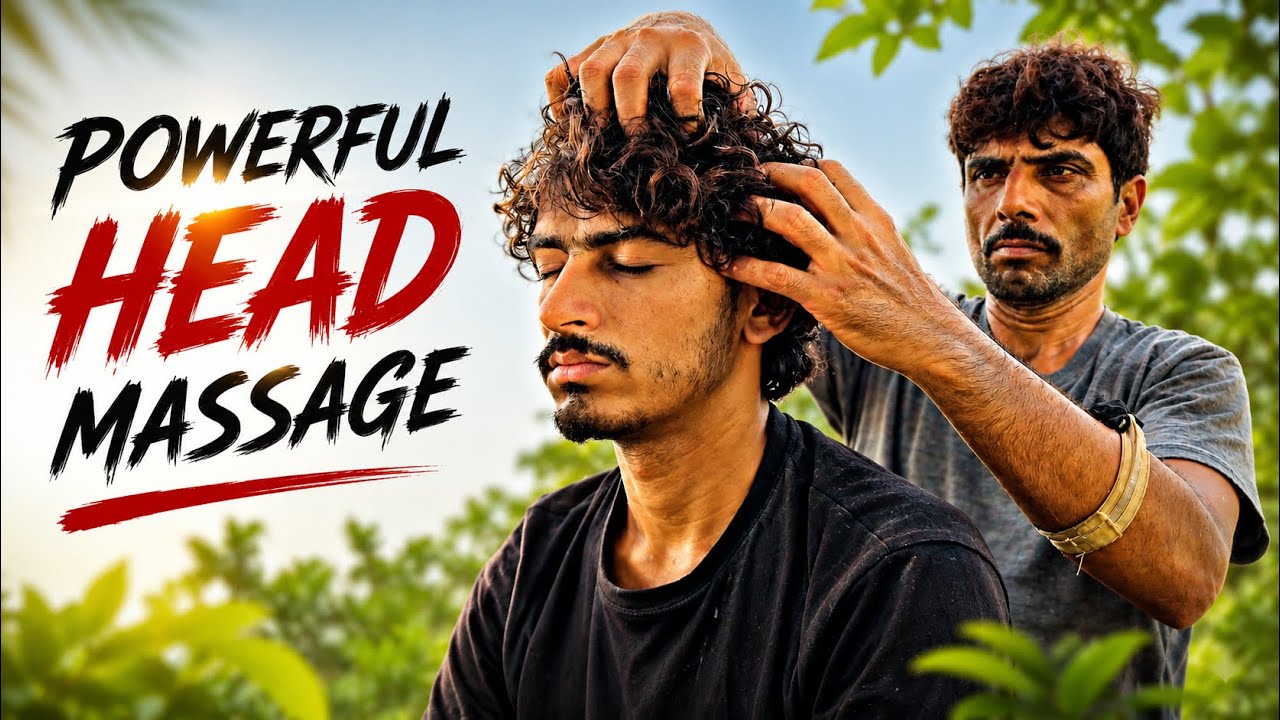 🔥 Powerful Head, Back & Leg Massage | Ultimate Relaxation by Sajju Master