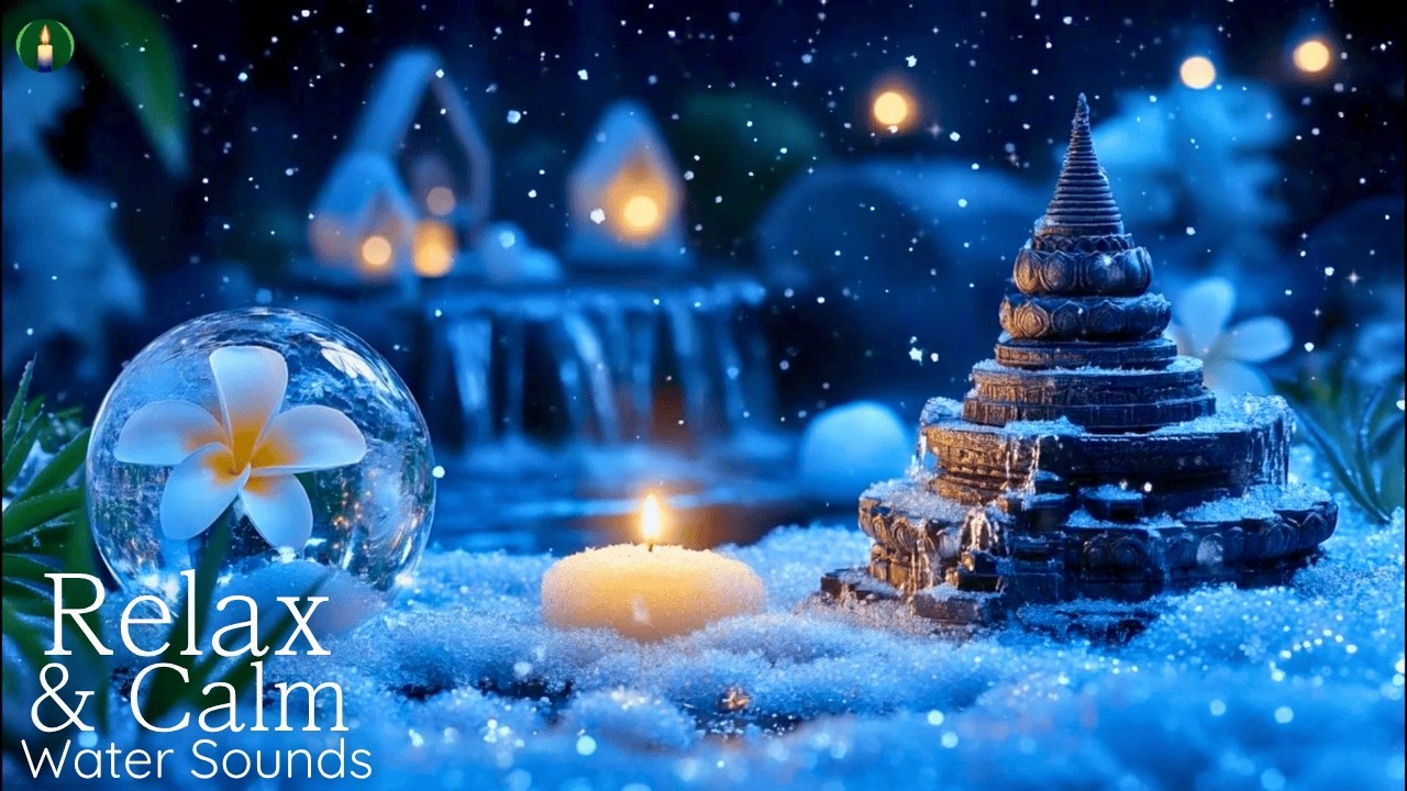 Spa Music with Flowing Water and Piano 🌿 Relaxing Meditation for Stress Relief and Mental Ease