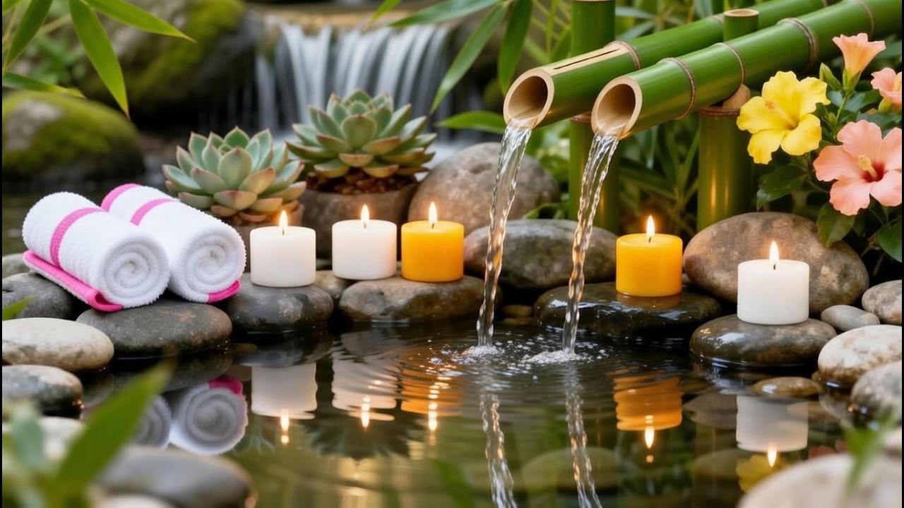 Bamboo Water Relaxation Music 🌿 Meditation and Nature Sounds for Deep Sleep & Inner Peace at Night