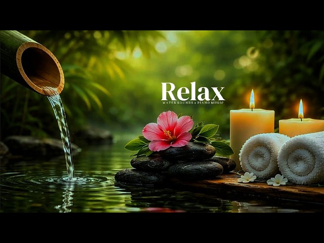 Relaxing Spa Music 🌿 Soothing Piano & Nature Sounds for Stress Relief, Meditation & Sleep