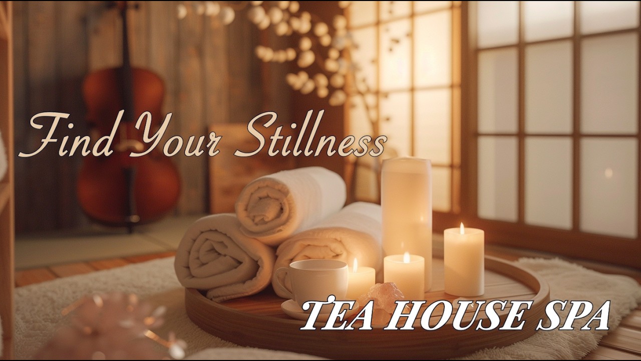 Tea House Spa Music | Cello & Piano | Deep Sleep & Relaxation | Candlelit Lounge