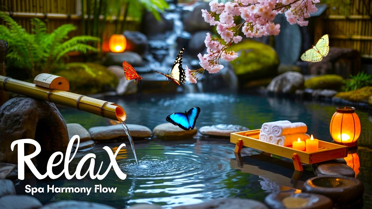 Zen Spa Music – Eternal Bamboo Dream: Soft Piano & Flowing Waterfall for Deep Meditation