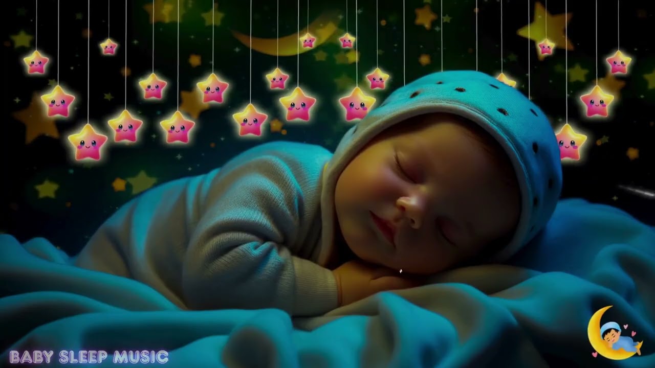 Mozart & Brahms Lullaby 🎶 Baby Sleep Music, Calm Piano Music for Deep Sleep & Sweet Beautiful Dream
