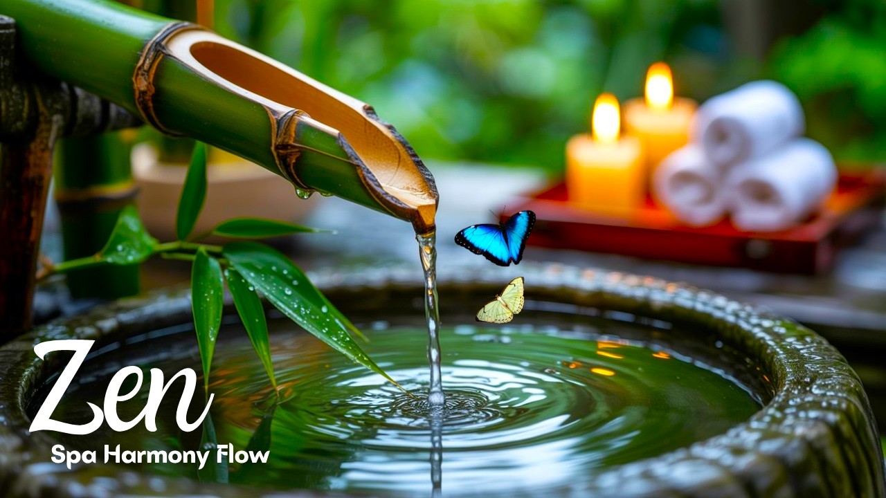 Zen Spa Music – Twilight Moss Garden: Peaceful Piano & Rippling Stream for Deep Meditation