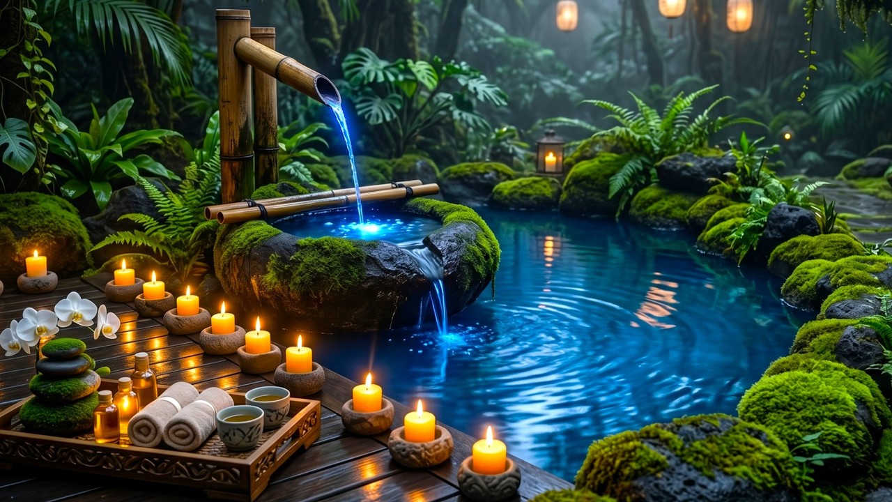 Bamboo Water Relaxation Music 🌿 Meditation & Nature Sounds for Instant Deep Sleep & Inner Peace
