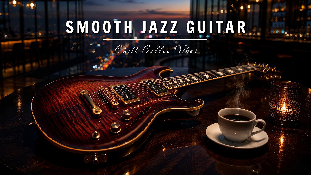 Smooth Jazz Guitar Music – Cool Cafe Vibes • Relaxing Guitar Music for Study, Work & Focus