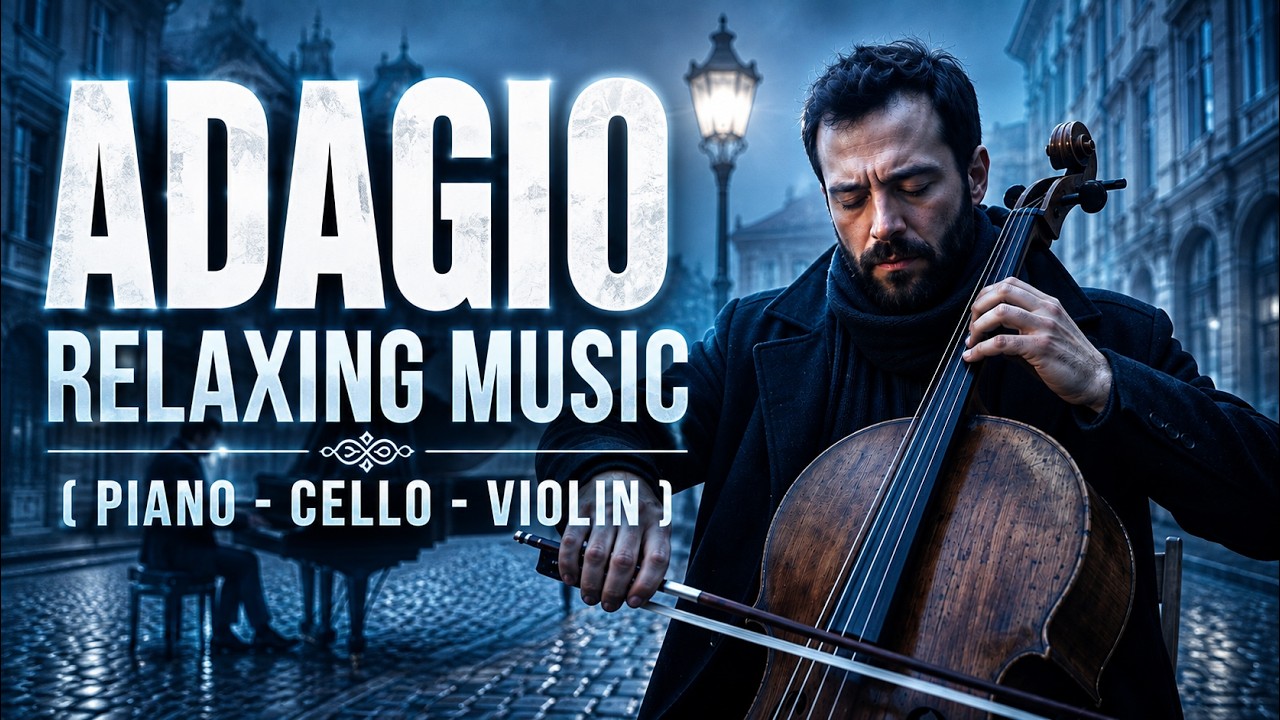 Relaxing Music Best Adagio Rachmaninoff Style Piano & Violin | Deep Focus Study, Working, Relaxing