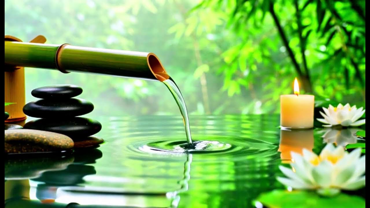 Healing Spa Piano with Water Flow 🌿 Relaxing Meditation Music for Stress Relief, Mind & Body Balanc