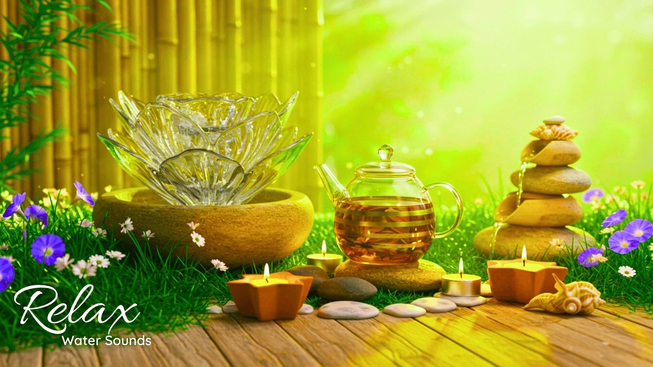 Relaxing Spa Music • Gentle Sounds of Water 🌻 Relieves Stress and Anxiety