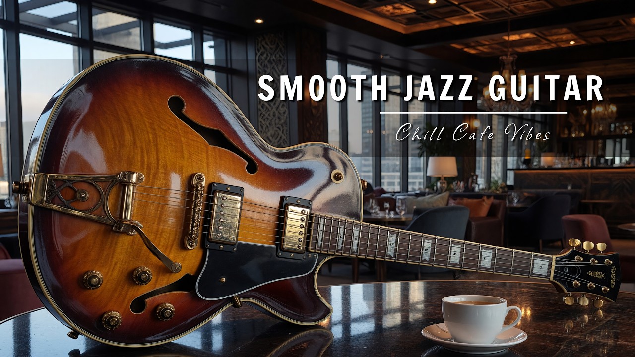Smooth Jazz Guitar Music – Cool Cafe Vibes • Relaxing Guitar Music for Study, Work & Focus