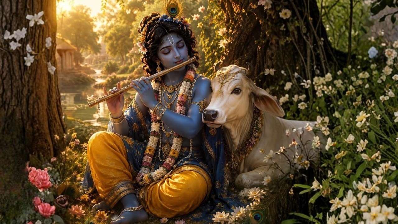 Krishna Flute Deep Relaxing Music | Meditation Flute | calm and Relaxing music