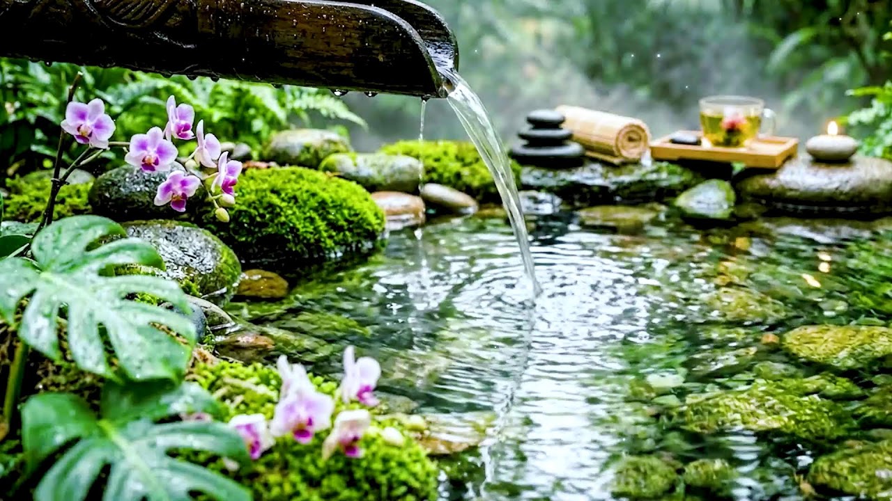 Relaxing Spa Music with Water Flow 🌿 Meditation Music for Mind, Body Balance & Deep Relaxation