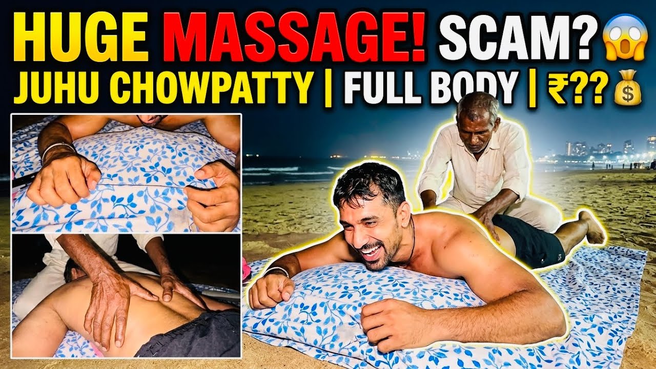 💆♂️ “Juhu Chowpatty Pe Full Body Massage? 😱 Truth Behind Beach Massage!”