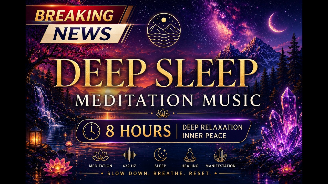 Deep Sleep Meditation Music 🌙 Dreamy Soundscape for Relaxation, Inner Peace & Deep Rest | 8 Hours