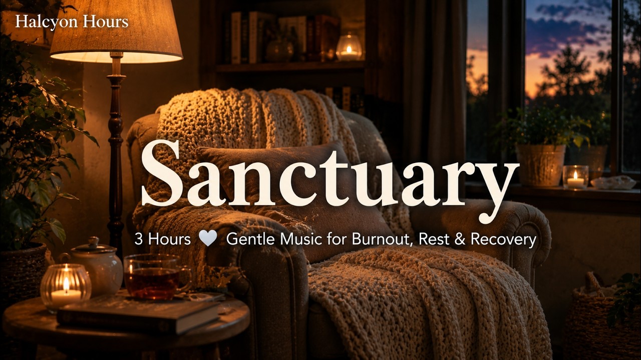 Sanctuary · 3 Hours 🤍 Gentle Healing Music for Burnout, Rest & Emotional Recovery