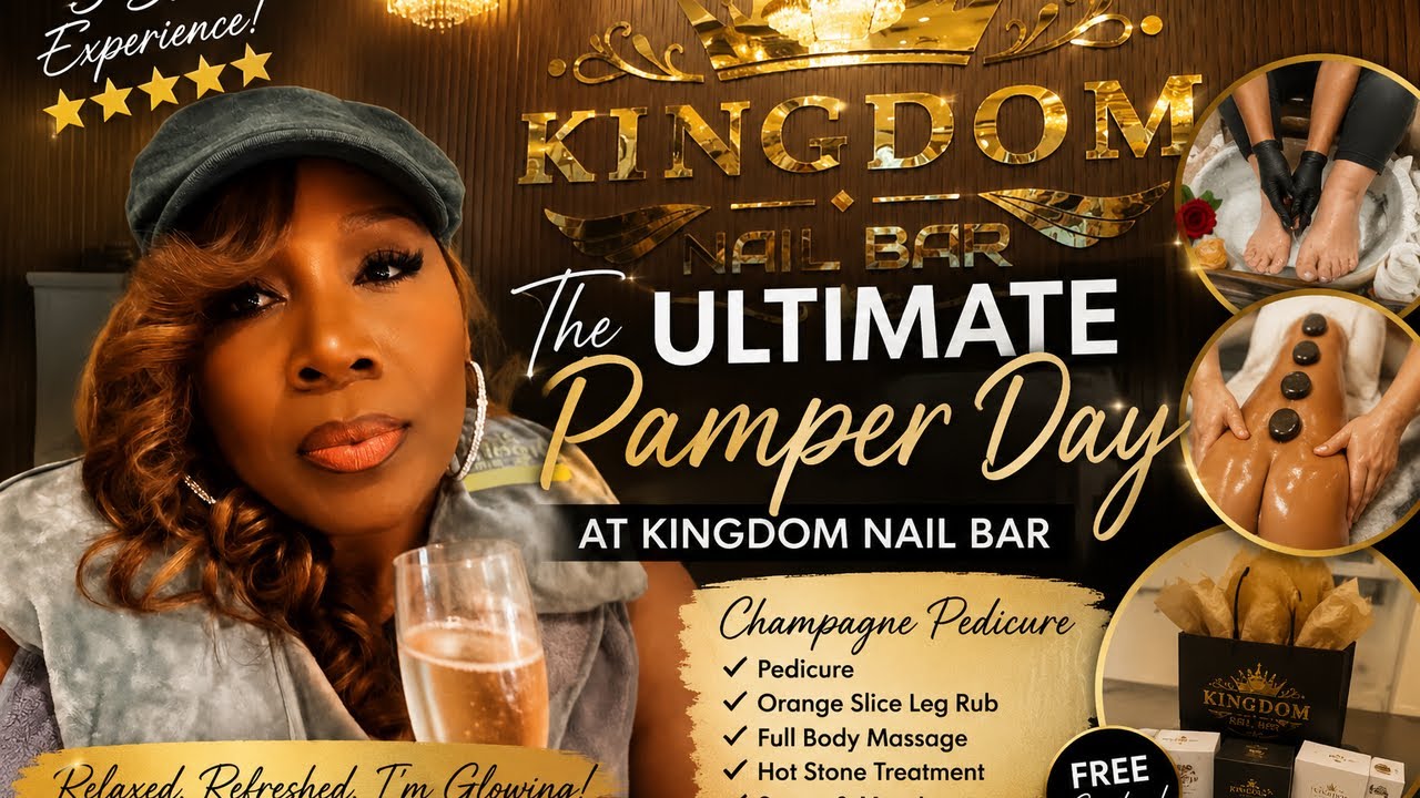 My Daughter Treated Me to a Champagne Pedicure at Kingdom Nail Bar… 5 ⭐️ Experience! | Oklahoma City