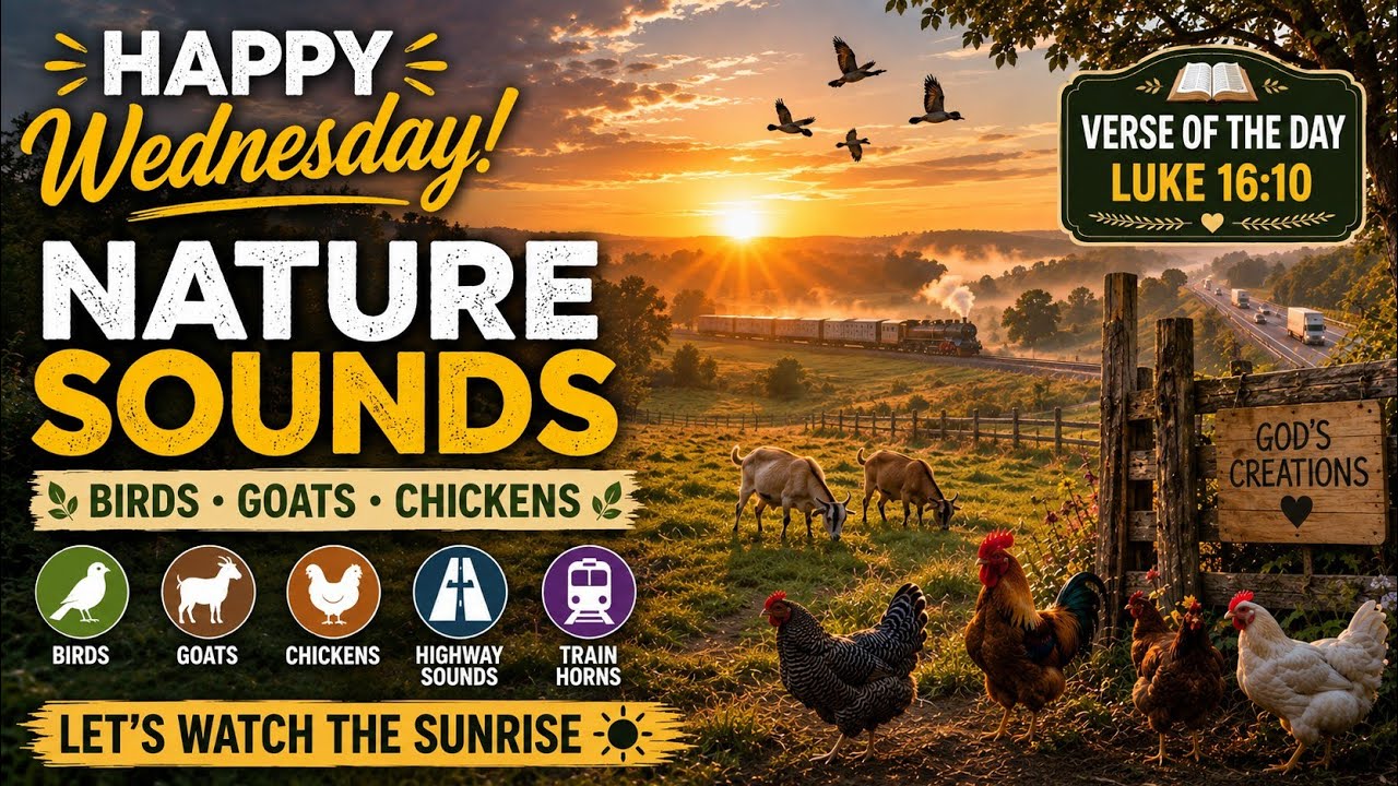 Wednesday morning nature sounds and sunrise