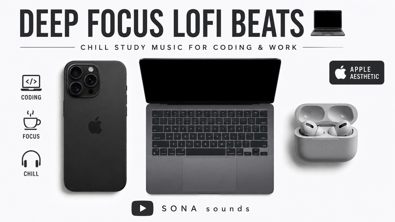 Deep Focus Lofi Beats 💻 Chill Study Music for Coding & Work | Apple Aesthetic