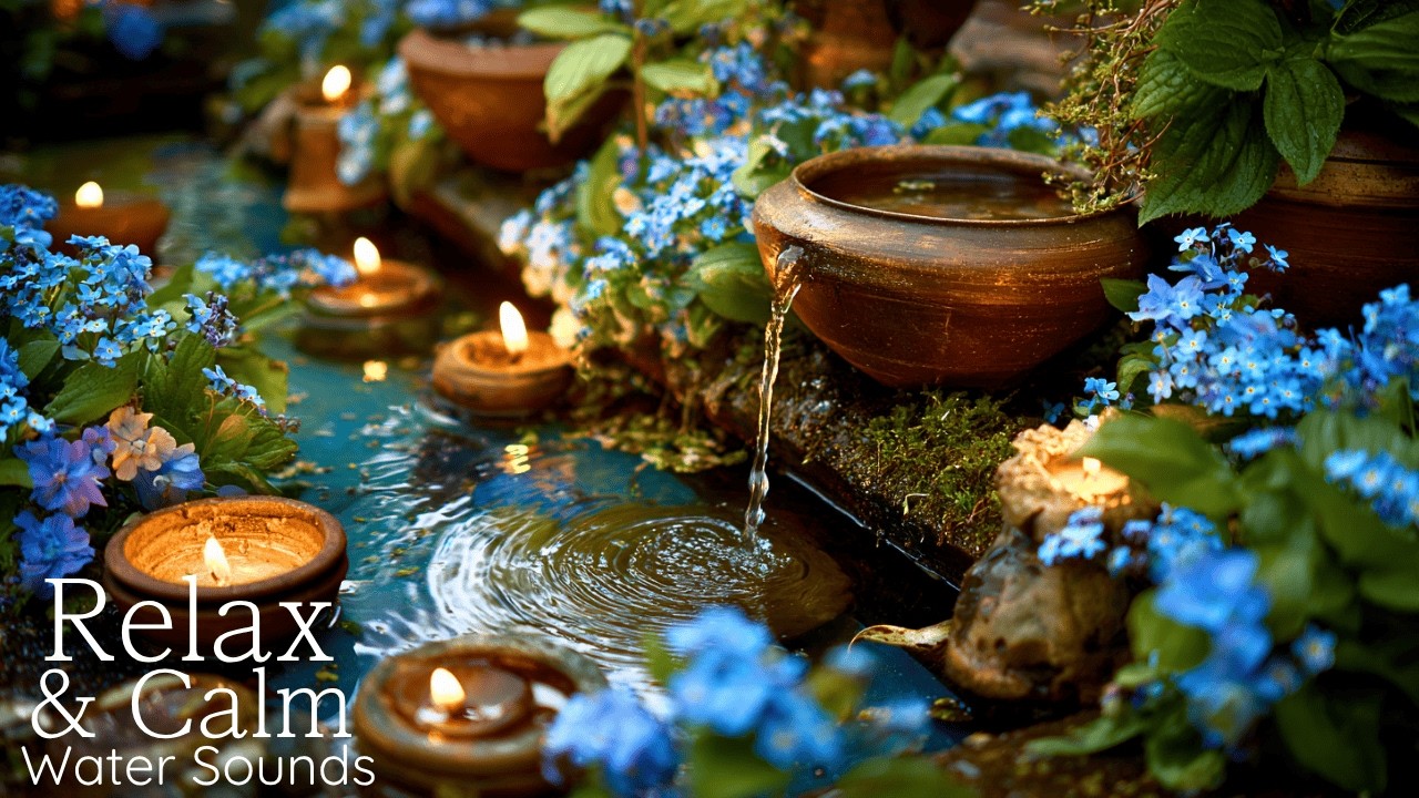 Calming Piano and Flowing Water 🌿 Spa Music for Meditation, Stress Relief and Mental Well-being