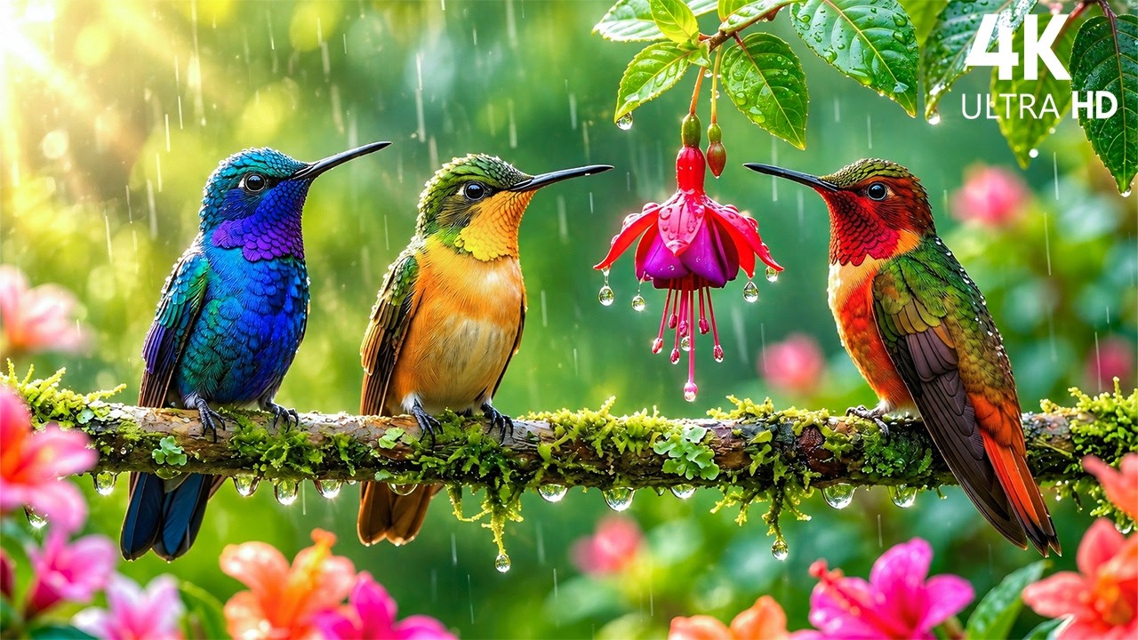 🌧️🐦🎹 Rain, Birdsong & Relaxing Piano | Peaceful Nature Sounds for Deep Sleep & Relaxation🍃